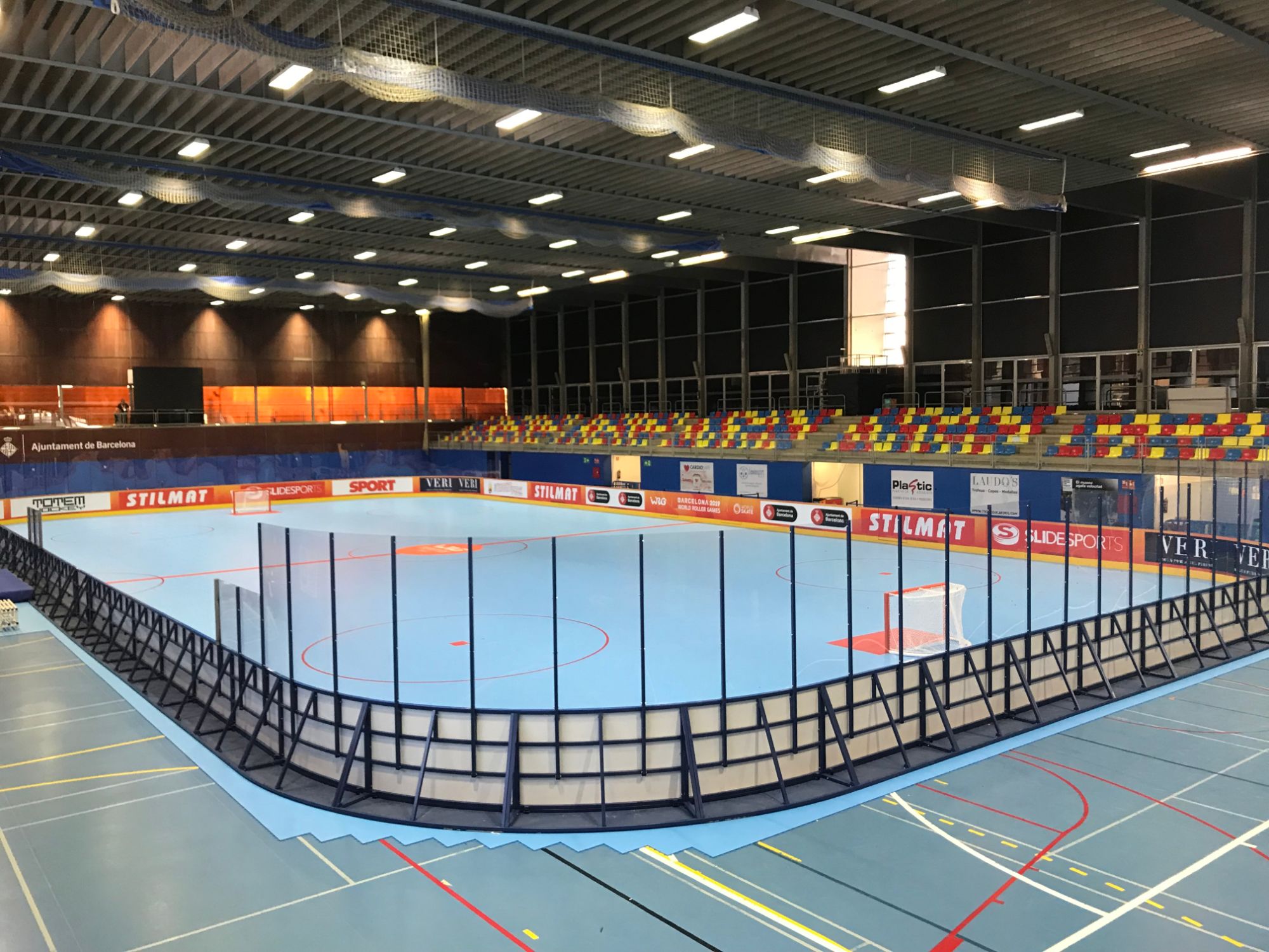 Inline hockey rink at the World Roller Games Barcelona