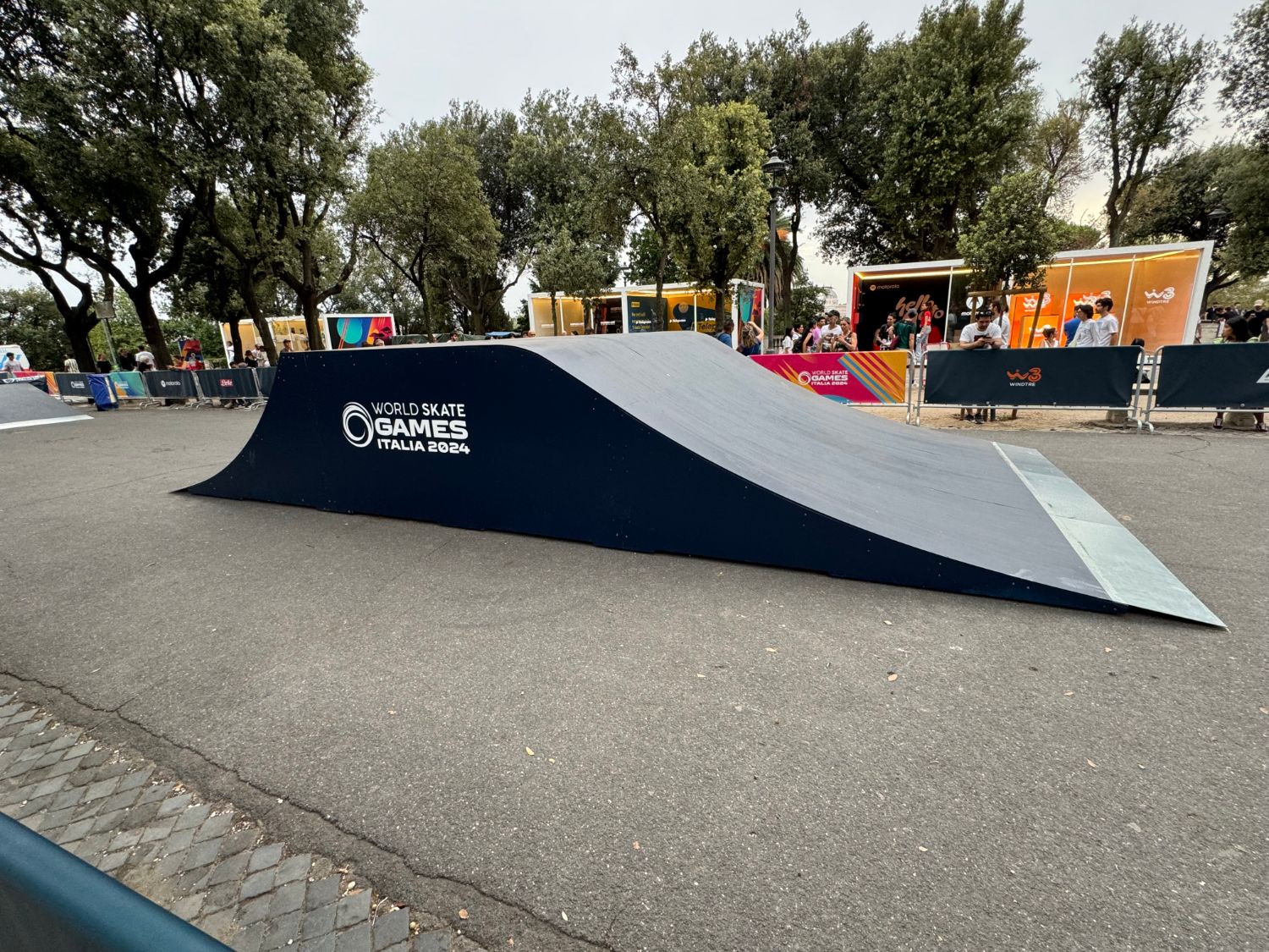 Skatecross roller at the World Skate Games Italia 2024, built by SkateFacilities