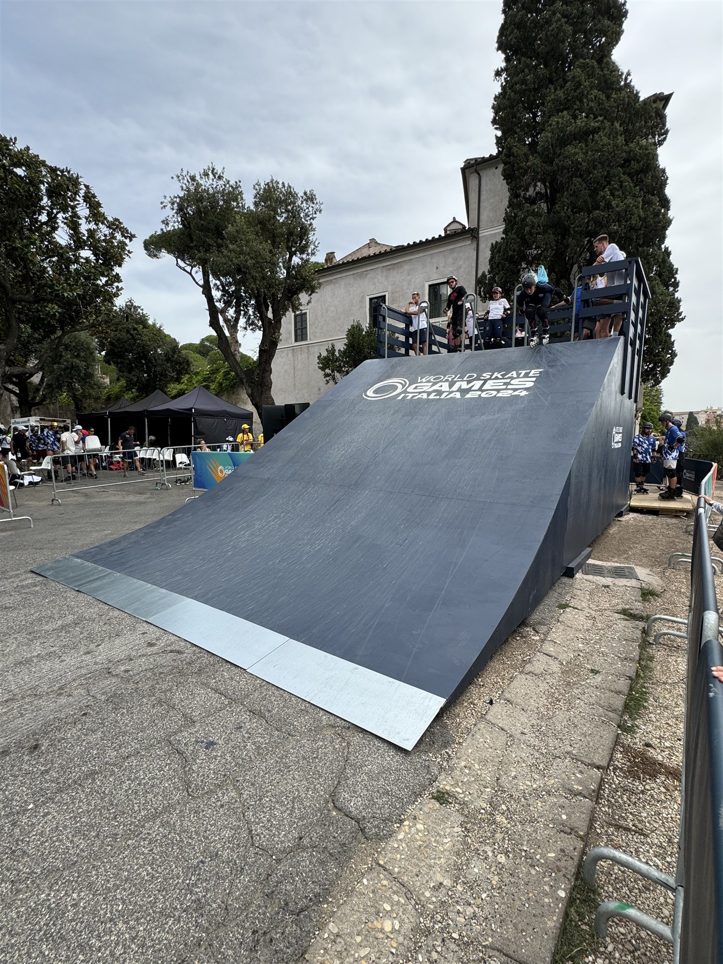 Skatecross ramp at the World Skate Games, built by SkateFacilities